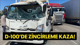 D-100’de zincirleme kaza